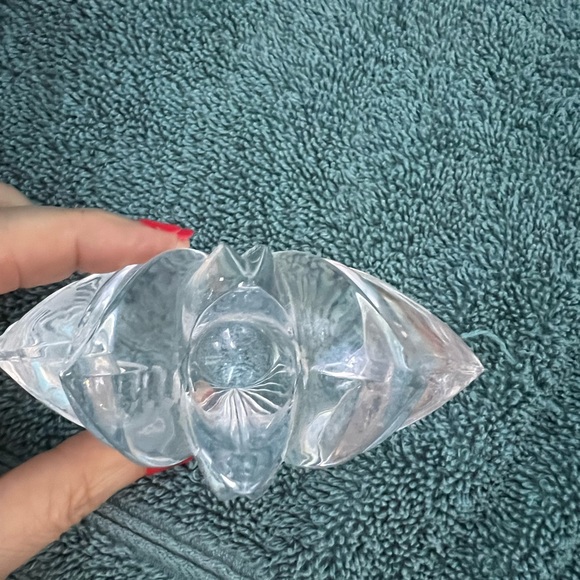 SET OF 2 GLASS TAPER CANDLE HOLDERS- MIKASA- VINTAGE - Picture 5 of 9